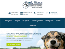 Tablet Screenshot of familyfriendsvet.com